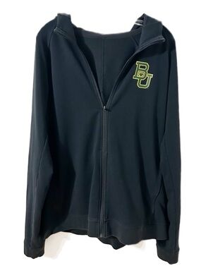 Unbranded Baylor University Bears Long Sleeve Full Zip Hooded Sweatshirt Jacket